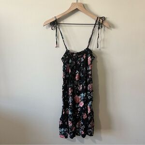 American Eagle Floral Shoulder Tie Dress